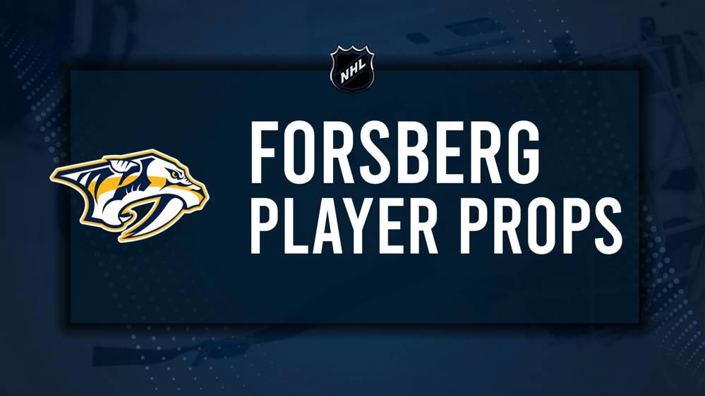 Filip Forsberg Player Prop Bets for the Predators vs. Lightning Game - October 28