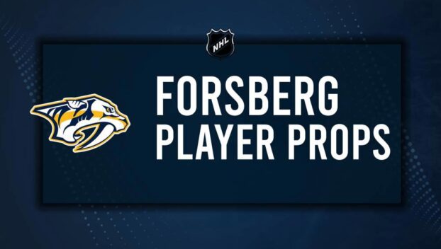 Filip Forsberg Player Prop Bets for the Predators vs. Avalanche Game - November 11