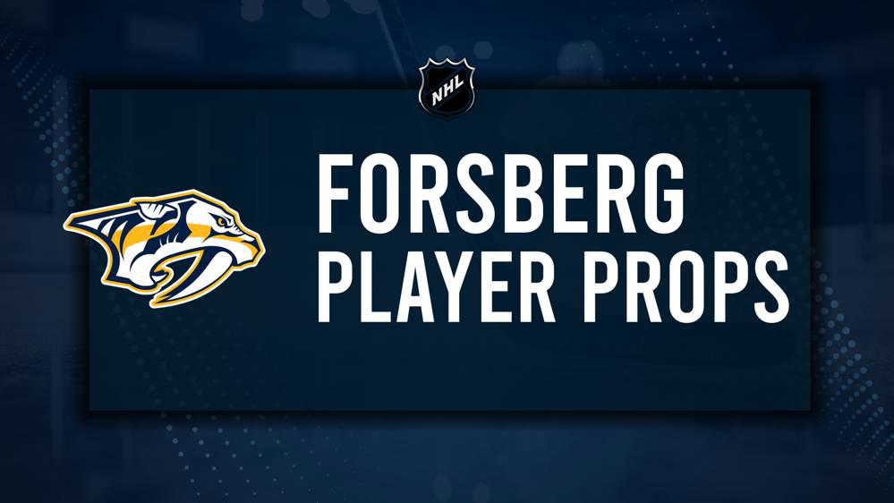 Filip Forsberg Player Prop Bets for the Predators vs. Capitals Game - November 6