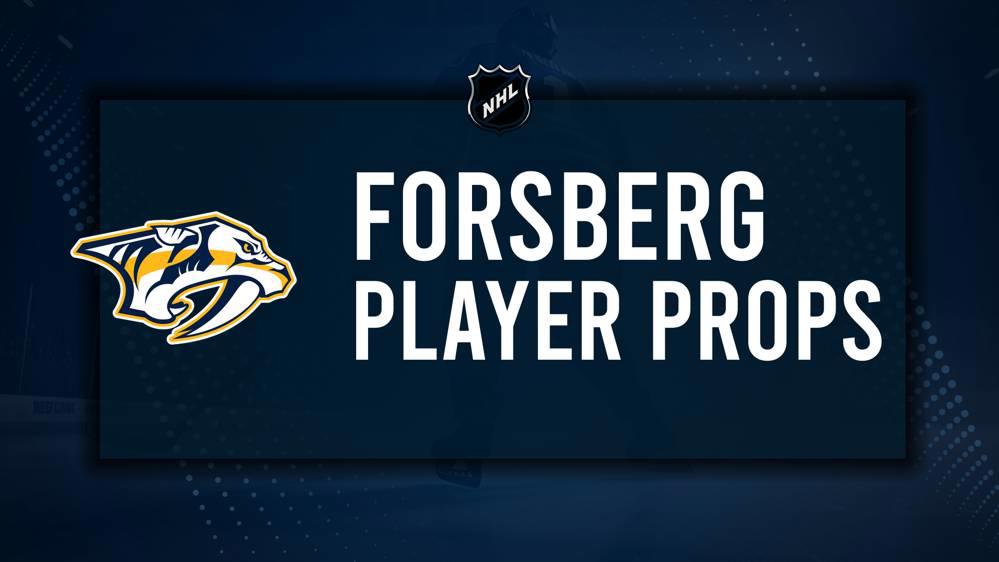 Filip Forsberg Player Prop Bets for the Predators vs. Wild Game - November 30