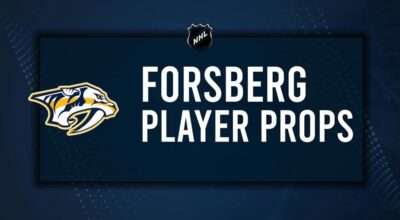 Filip Forsberg Player Prop Bets for the Predators vs. Canadiens Game - December 5