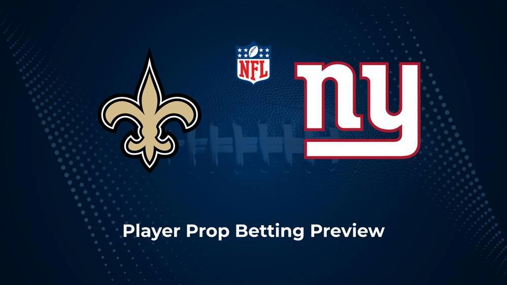 Saints vs. Giants Player Props & Odds – Week 14