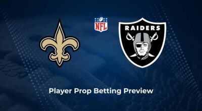 Saints vs. Raiders Player Props & Odds – Week 17