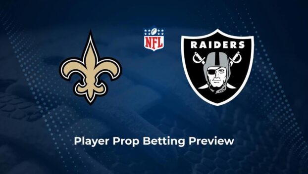 Saints vs. Raiders Player Props & Odds – Week 17