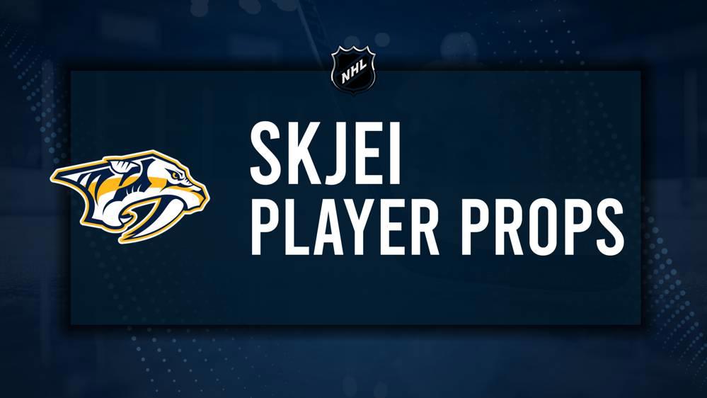 Brady Skjei Player Prop Bets for the Predators vs. Sharks Game - January 21