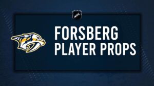 Filip Forsberg Player Prop Bets for the Predators vs. Golden Knights Game - January 14