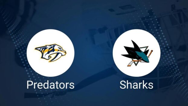 Where to Watch Nashville Predators vs. San Jose Sharks on TV or Streaming Live - January 21